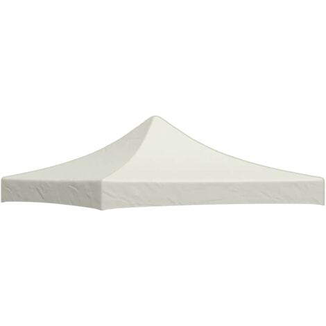 Toit de tente de réception Rapide à Installer Tonnelle Tente Pavillon - 3 x 3 m Crème BV662613 - BonneVie (1/4)