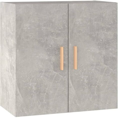 Armoire murales - Armoire de rangement Style Contemporain Gris béton 60x30x60 cm Bois d'ingénierie BV362614 - BonneVie (1/5)