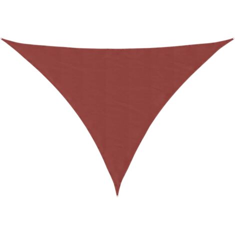 Voile d'ombrage Voile de parasol - Toile d'ombrage Tissu Oxford triangulaire 5x6x6 m Terre cuite BV414526 - BonneVie (1/5)