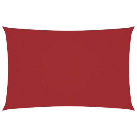Voile d'ombrage Voile de parasol - Toile d'ombrage Tissu Oxford rectangulaire 2x4,5 m Rouge BV795941 - BonneVie (1/5)