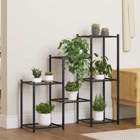 Jardinière de jardin - Balconnière à fleurs 83x25x80 cm Noir Fer BV529049 - BonneVie (1/5)