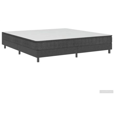 Sommier tapissier - Sommier pour Adulte et Enfant - Gris Tissu 200 x 200 cm BV245129 - BonneVie (1/5)