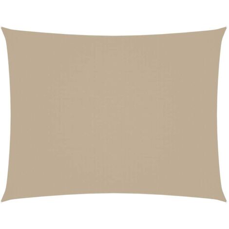 Voile d'ombrage Voile de parasol - Toile d'ombrage Tissu Oxford rectangulaire 5x6 m Beige BV444096 - BonneVie (1/5)