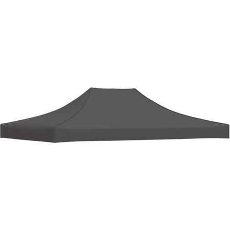 Toit de tente de réception Rapide à Installer Tonnelle Tente Pavillon - 4x3 m Anthracite 270 g/m² BV647125 - BonneVie (1/5)