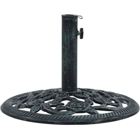 Pied de parasol Socle de parasol - Vert 9 kg 40 cm Fonte BV353157 - BonneVie (1/5)