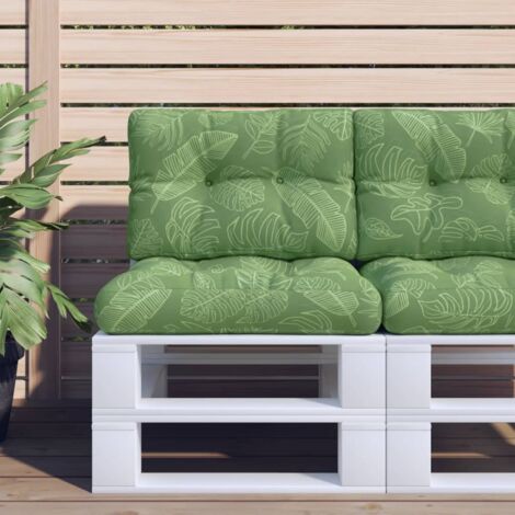 Lot de 2 Coussins de canapé Moderne - Dossier pour canapé motif de feuilles tissu BV146263 - BonneVie (1/5)