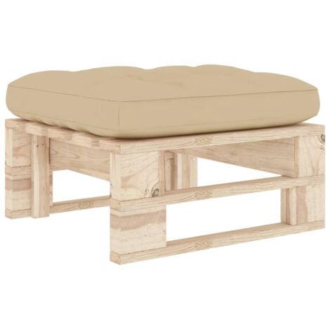 Canapé de jardin palette Canapé Pouf relax - Bois de pin imprégné BV755014 - BonneVie (1/5)