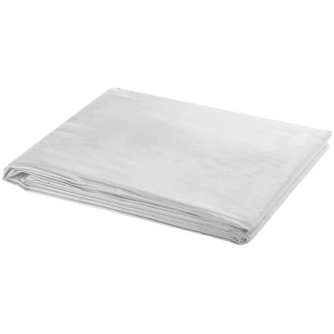 Toile de fond Rapide à Installer Tonnelle Tente Pavillon - Coton Blanc 600 x 300 cm BV276914 - BonneVie (1/4)