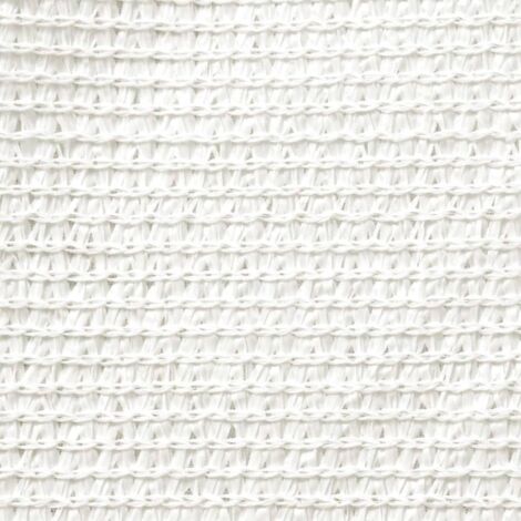 Voile d'ombrage, Protection Solaire, pour Jardin Terrasse Extérieur, PEHD Carré 2 x 2 m Blanc OIB7793E (1/4)