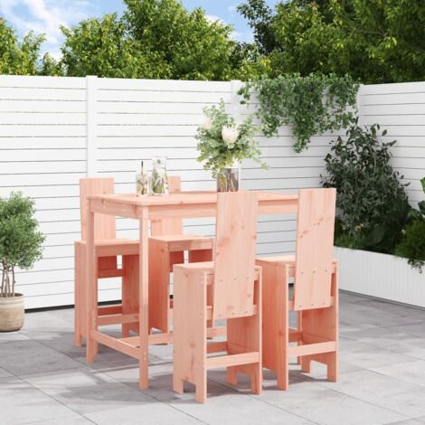 Ensemble de bar de jardin 5 pcs-Bar d'extérieur bois massif de Douglas 607889