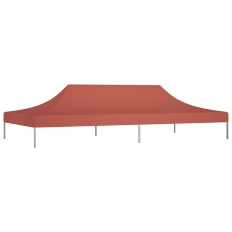 Toit de tente de réception, Toit de rechange pour tonnelle, 6x3 m Terre cuite 270 g/m² OIB1005E (1/5)