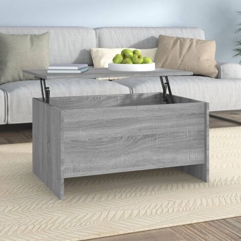 Table basse de salon, Table Café, Sonoma gris 80x55,5x41,5 cm Bois d'ingénierie OIB5688E (1/5)