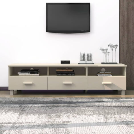 Meuble TV, Étagère TV, Meuble de Salon, Marron miel 158x40x40 cm Bois de pin solide OIB2387E (1/5)