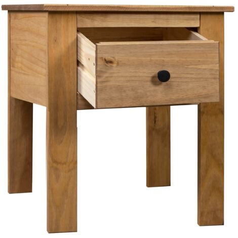 Table de Chevet, Table de nuit, pour Chambre Salon Couloir, 46x40x57 cm Pin Gamme Panama OIB3317E (1/5)