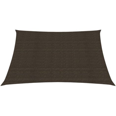 Voile d'ombrage, Protection Solaire, pour Jardin Terrasse Extérieur, 160 g/m² Marron 2,5x2,5 m PEHD OIB6060E (1/5)