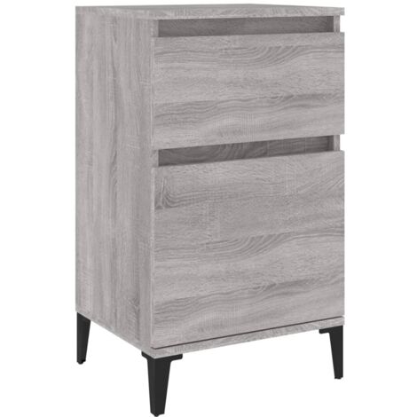 Table de Chevet, Table de nuit, pour Chambre Salon Couloir, sonoma gris 40x35x70 cm OIB7603E (1/5)