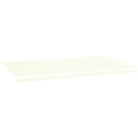 Tissu de remplacement pour auvent, Design moderne, Tissu pour Marquise, Crème 6x3,5 m OIB8602E (1/5)