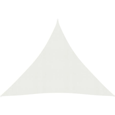 Voile d'ombrage, Protection Solaire, pour Jardin Terrasse Extérieur, 160 g/m² Blanc 4x4x4 m PEHD OIB8836E (1/5)