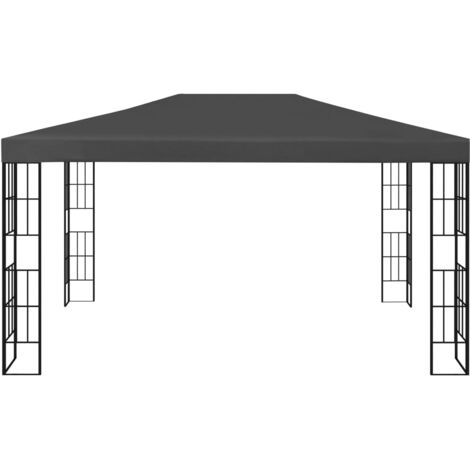 Tonnelle Barnum de Jardin, Pavillon, Pergola, Tente de jardin, 3x4 m Anthracite OIB4676E (1/5)