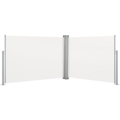 Auvent Marquise latéral rétractable, Store Banne pour Jardin Balcon Terrasse, Crème 120 x 1000 cm OIB2851E (1/5)