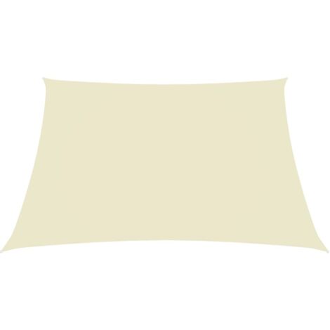 Voile d'ombrage, Protection Solaire, pour Jardin Terrasse Extérieur, Tissu Oxford carré 6x6 m Crème OIB4395E (1/5)