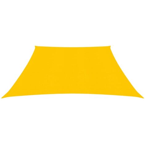 Voile d'ombrage, Protection Solaire, pour Jardin Terrasse Extérieur, 160 g/m² Jaune 3/4x2 m PEHD OIB4035E (1/5)