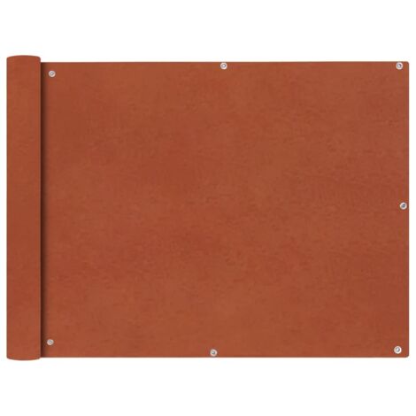 Brise Vue pour Balcon Jardin Terrasse, Écran de balcon, en tissu Oxford 90x600 cm Ocre marron OIB4368E (1/5)