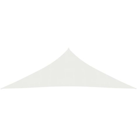 Voile d'ombrage, Protection Solaire, pour Jardin Terrasse Extérieur, 160 g/m² Blanc 3,5x3,5x4,9 m PEHD OIB7971E (1/5)
