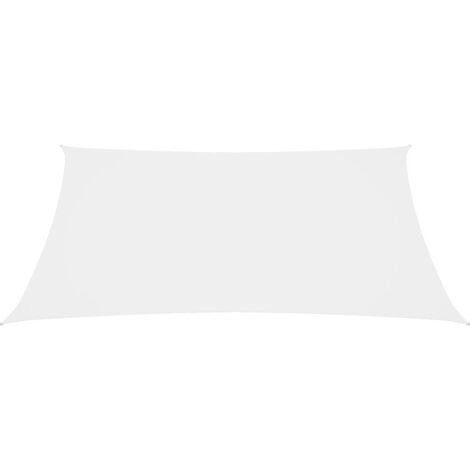 Voile d'ombrage, Protection Solaire, pour Jardin Terrasse Extérieur, Tissu Oxford carré 5x5 m Blanc OIB4854E (1/5)