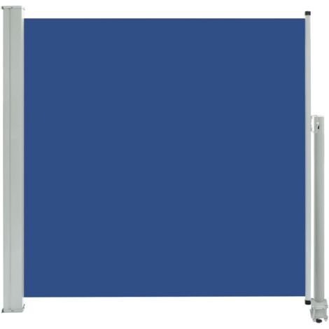 Auvent Marquise latéral rétractable de patio, Store Banne pour Jardin Balcon Terrasse, 160x300 cm Bleu OIB7936E (1/5)