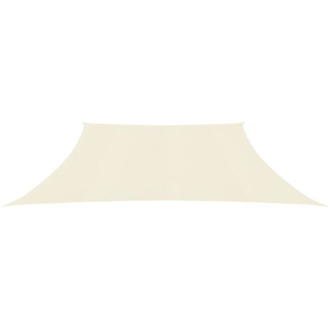 Voile d'ombrage, Protection Solaire, pour Jardin Terrasse Extérieur, 160 g/m² Crème 3/4x2 m PEHD OIB4212E (1/5)