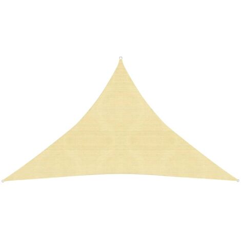 Voile d'ombrage, Protection Solaire, pour Jardin Terrasse Extérieur, 160 g/m² Marron 3,5x3,5x4,9 m PEHD OIB9906E (1/5)