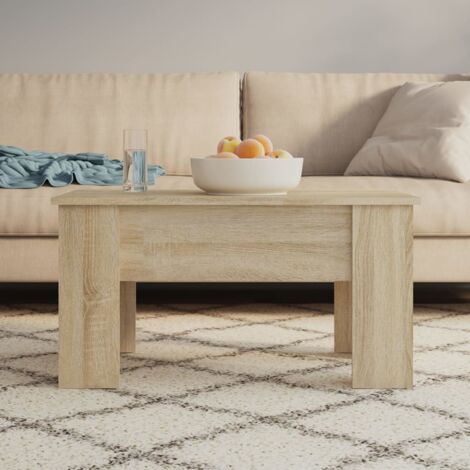 Table basse de salon, Table Café, Chêne sonoma 79x49x41 cm Bois d'ingénierie OIB2607E (1/5)