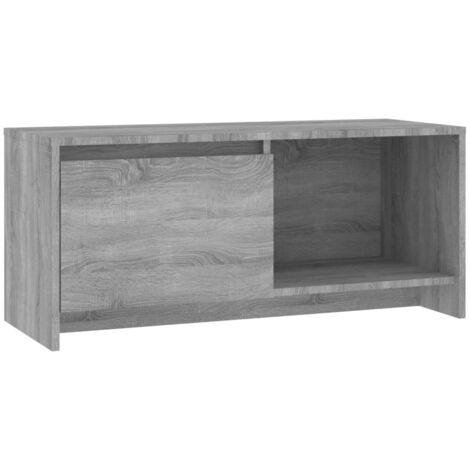 Meuble TV, Étagère TV, Meuble de Salon, Sonoma gris 90x35x40 cm Aggloméré OIB9911E (1/5)