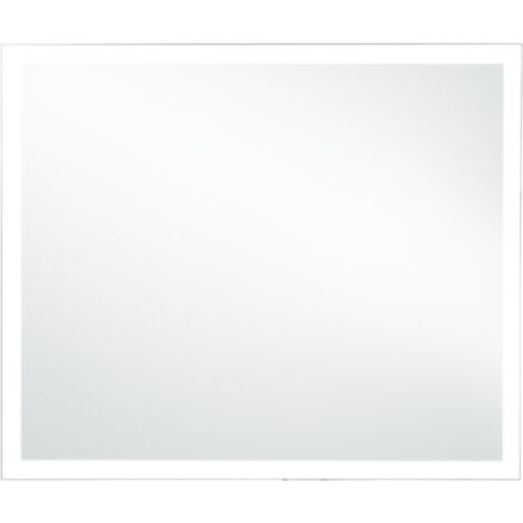 Miroir mural à LED Luxueux, Miroir pour salle de bain, 80 x 60 cm OIB9906E (1/5)
