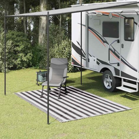 Tapis de tente-Tapis d'extérieur 250x200 cm Anthracite et blanc 202678 (1/5)