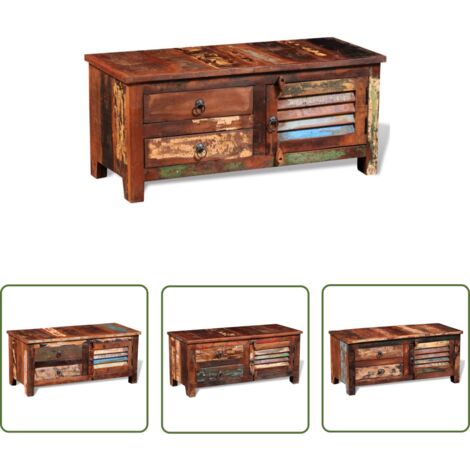 Buffet de téléviseur Bois massif de récupération (1/5)