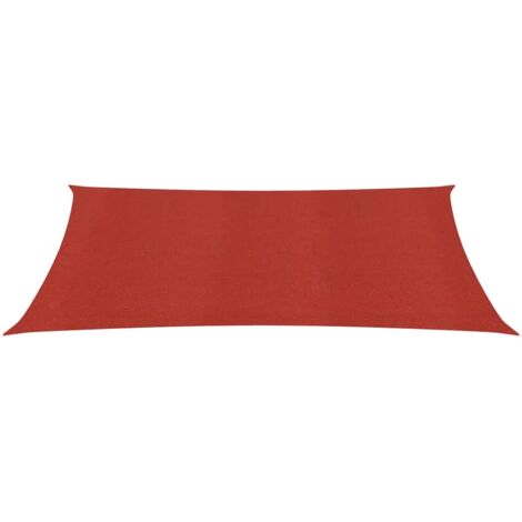 Voile d'ombrage, Protection Solaire, pour Jardin Terrasse Extérieur, 160 g/m² Rouge 2,5x3,5 m PEHD OIB1649E (1/5)
