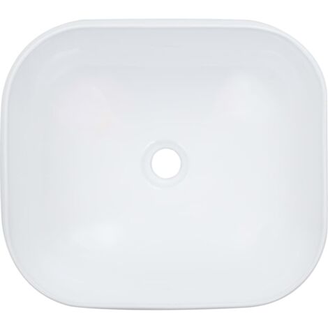 Lavabo à poser Lavabo Vasque salle de bain  44,5 x 39,5 x 14,5 cm Céramique Blanc