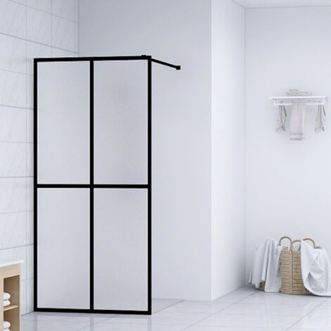 Paroi de douche - Paroi de baignoire Verre trempé dépoli 90x195 cm BV352321 - BonneVie (1/5)