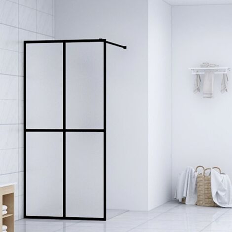 Paroi de douche Écran de douche Verre trempé dépoli 100x195 cm 50654 (1/5)