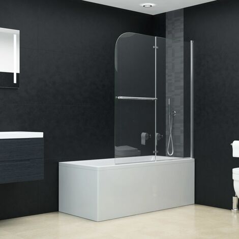 Cabine de douche pliable 2 panneaux Parois Cabine pour salle de bain ESG 95x140 cm 50083 (1/5)