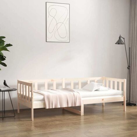 Lit adulte Contemporain Lit de jour 90x190 cm Bois massif de pin 95742 (1/5)