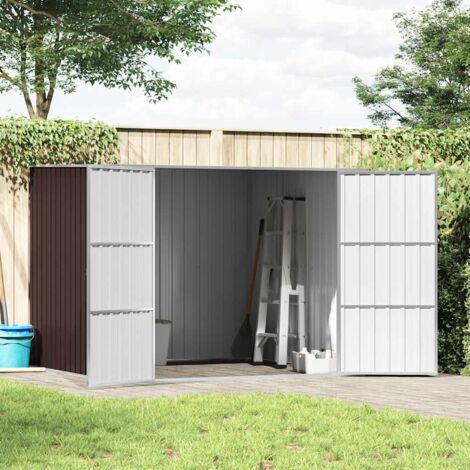 Abri de jardin Cabane de jardin - Marrron 195x198x159 cm Acier galvanisé BV719036 - BonneVie (1/5)