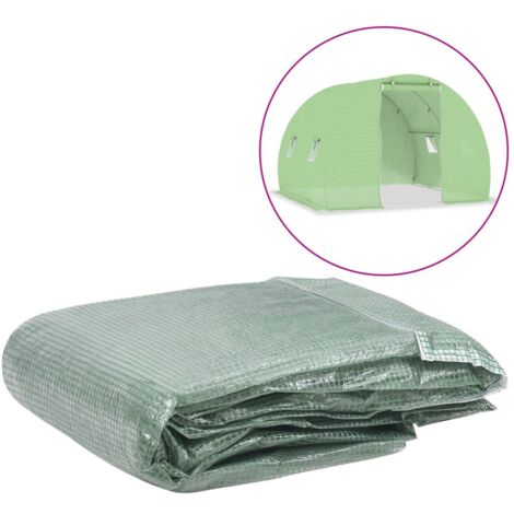 Couverture de remplacement de serre Pour Serre de Jardin - (6 m²) 200x300x200 cm Vert BV799087 - BonneVie (1/4)