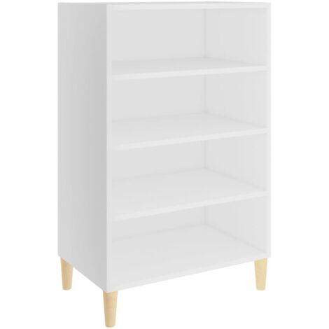 Buffet Commode Armoire Luxueux, pour Salon Chambre Entrée Cuisine, Blanc 57x35x90 cm Aggloméré OIB1753E (1/5)