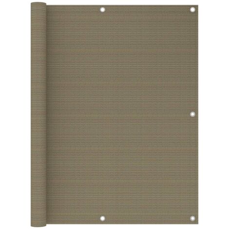 Brise vue pour balcon - Brise vent Écran de jardin Taupe 120x600 cm PEHD BV145292 - BonneVie (1/5)