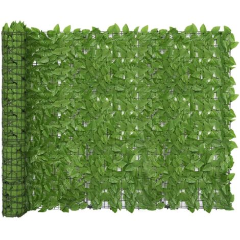 Brise Vue Écran de balcon Pour Jardin, Balcon, Terrasse avec feuilles vert 600x150 cm 85452 (1/5)