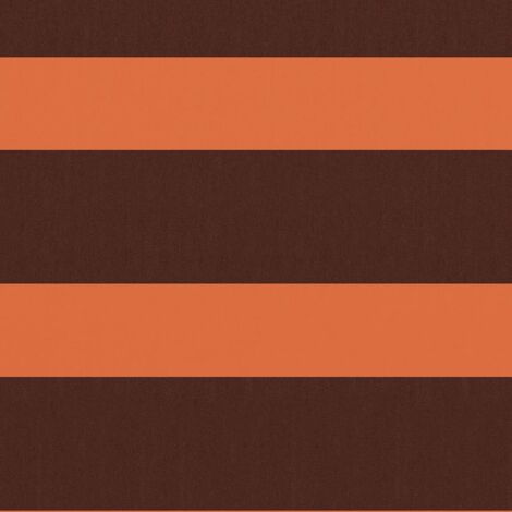 INLIFE Écran de balcon Tissu Oxford Orange et marron 90x600 cm (1/5)