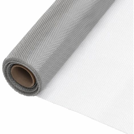 Brise vue pour balcon - Brise vent Écran en treillis Acier inoxydable 112x500 cm Argenté BV986151 - BonneVie (1/5)